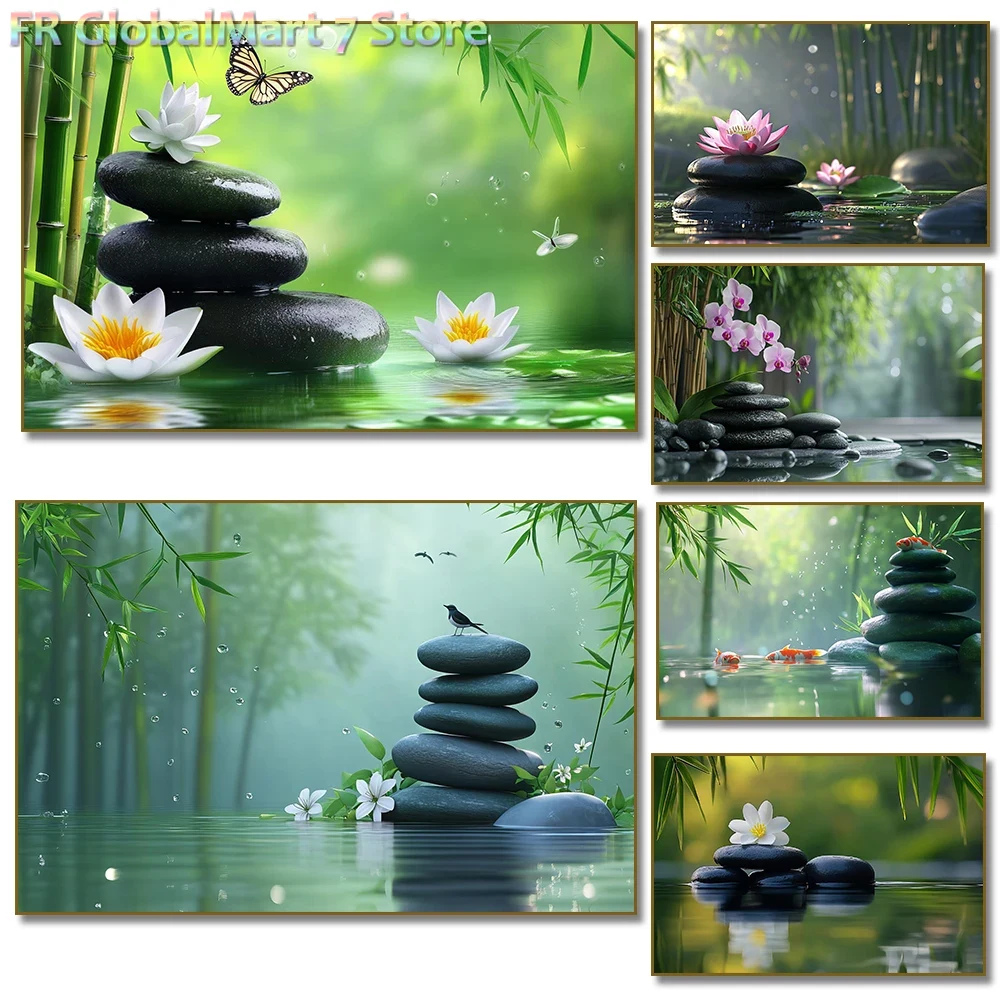 Resin Art Wallpaper - قطعة واحدة من لوحة الألماس بدون