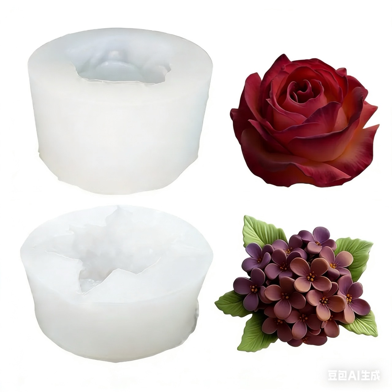 Resin Art Wedding Gift - قالب سيليكون ثلاثي الأبعاد على شكل