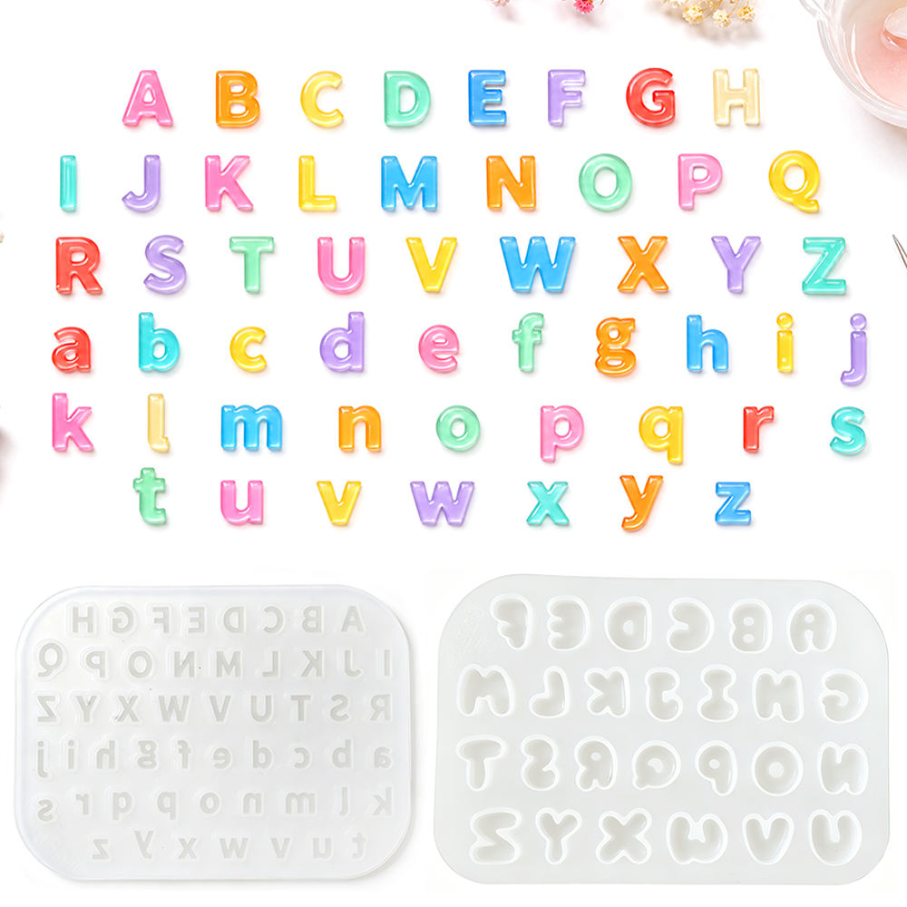 قالب سيليكون صغير الحجم S0321  - مراجعة Resin Art Alphabet وسعره