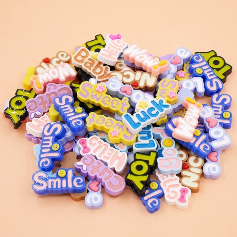 كابوشون بظهر مسطح رائع ، حروف  - مراجعة Resin Art Alphabet وسعره