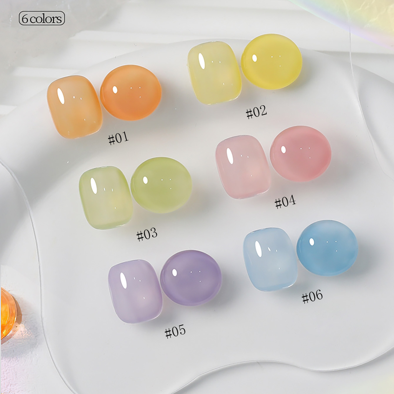 1-6 قطع من طلاء الأظافر الجل ا - مراجعة Resin Art Equipment وسعره